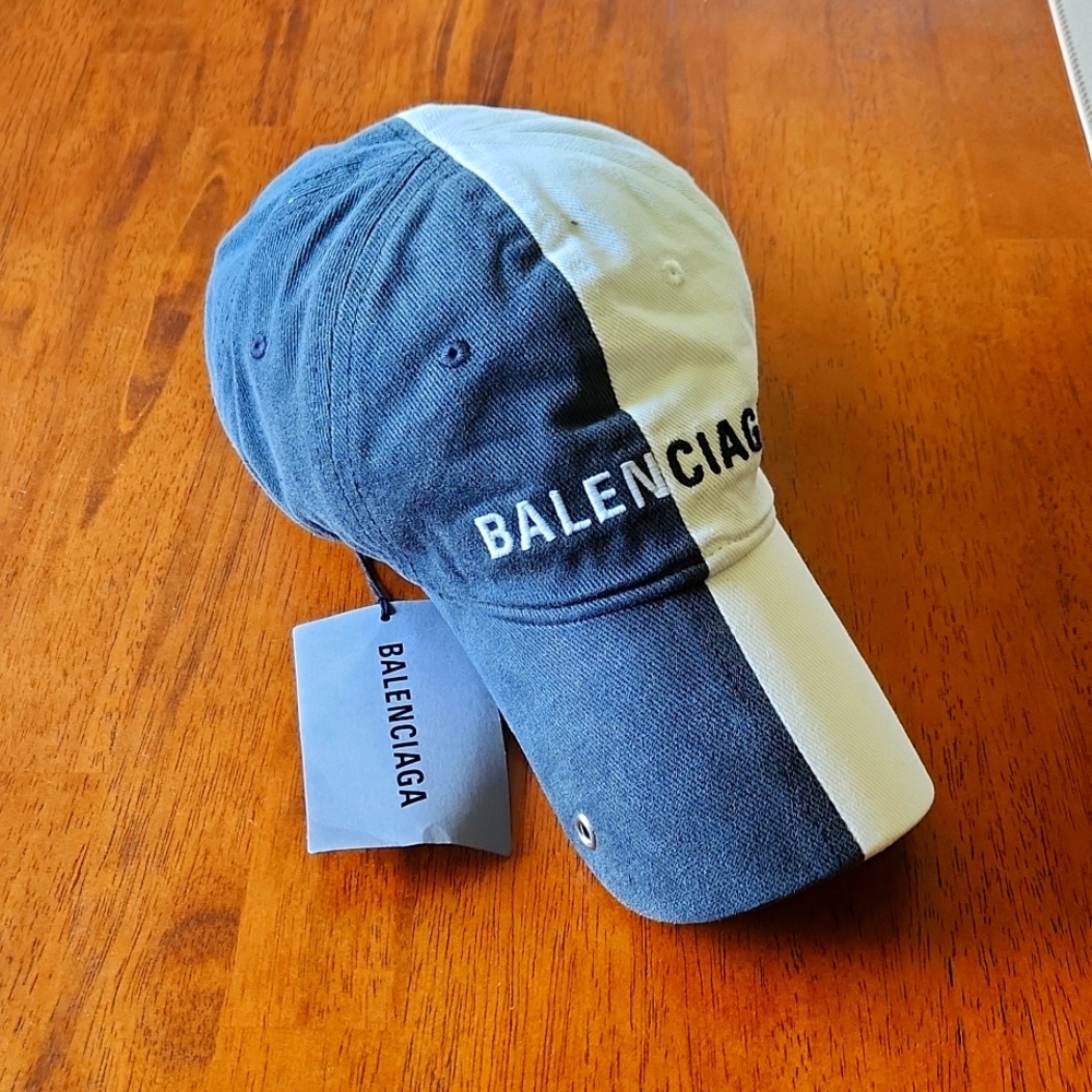 Balenciaga half piercing baseball cap